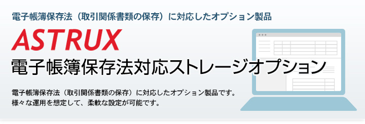 電子帳簿保存法対応ストレージオプション